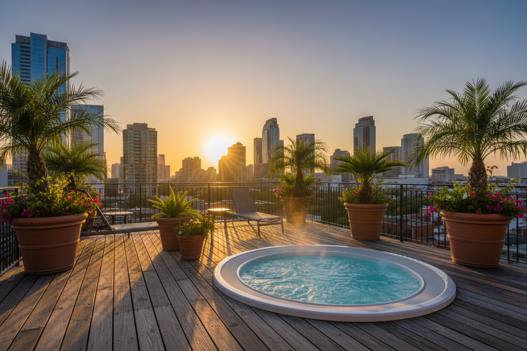 How to Choose the Right Hot Tub for a Rooftop Deck