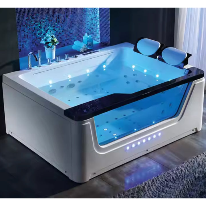 Two-Person Indoor Hot Tub with Hydrotherapy Jets