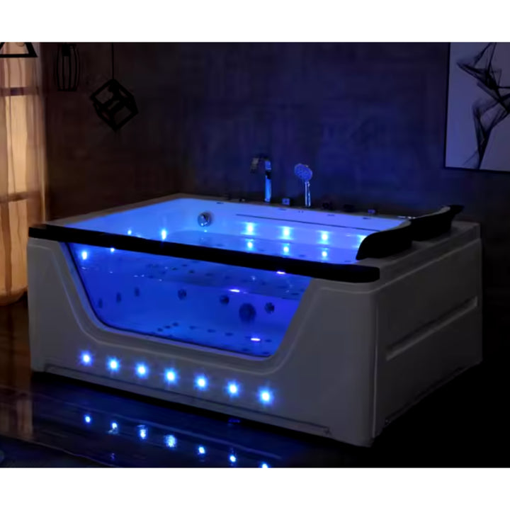 Two-Person Indoor Hot Tub with Hydrotherapy Jets